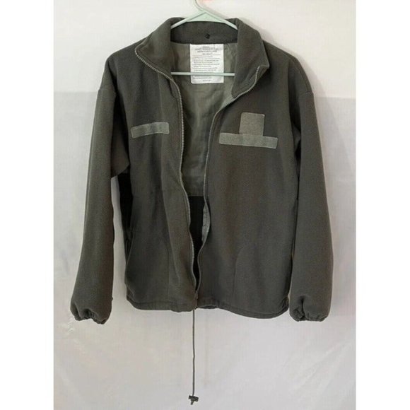 TRU-SPEC Micro Fleece Parka Mens Size Small Military Jacket/ Liner Green Fleece - Picture 2 of 8